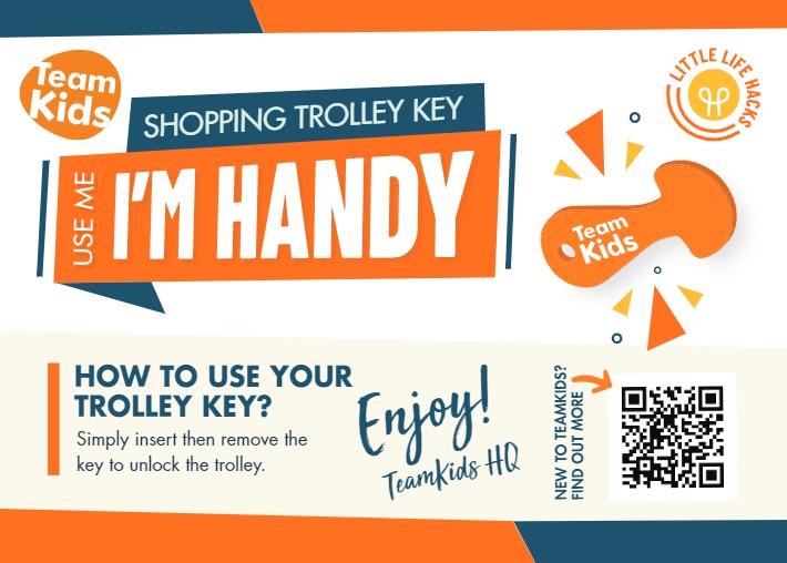 "I'm Handy" Postcards + TK Trolley Keys - Bundle of 10